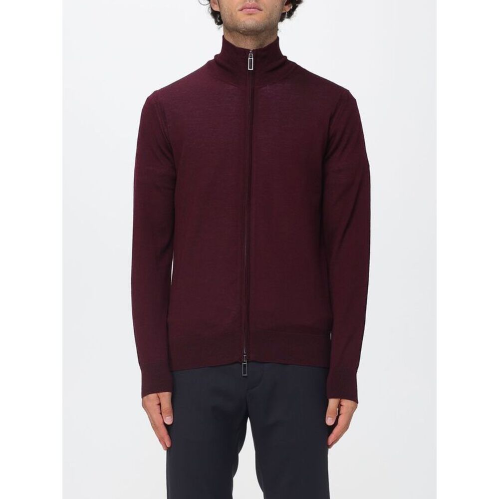 Paolo Pecora Men High-Neck Wool Zip Cardigan Paolo Pecora
